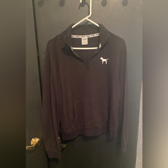 VICTORIA SECRET PINK HALF ZIPPED SWEATER - Picture 1 of 5